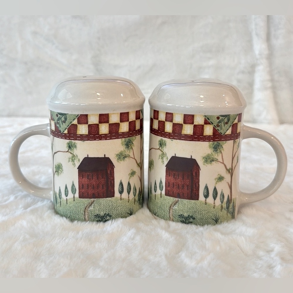 Thomson Country Home by Beth Vincent Stephens Salt & Pepper Shaker Set Stoneware